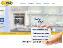 Tablet Screenshot of elektro-roedl.de